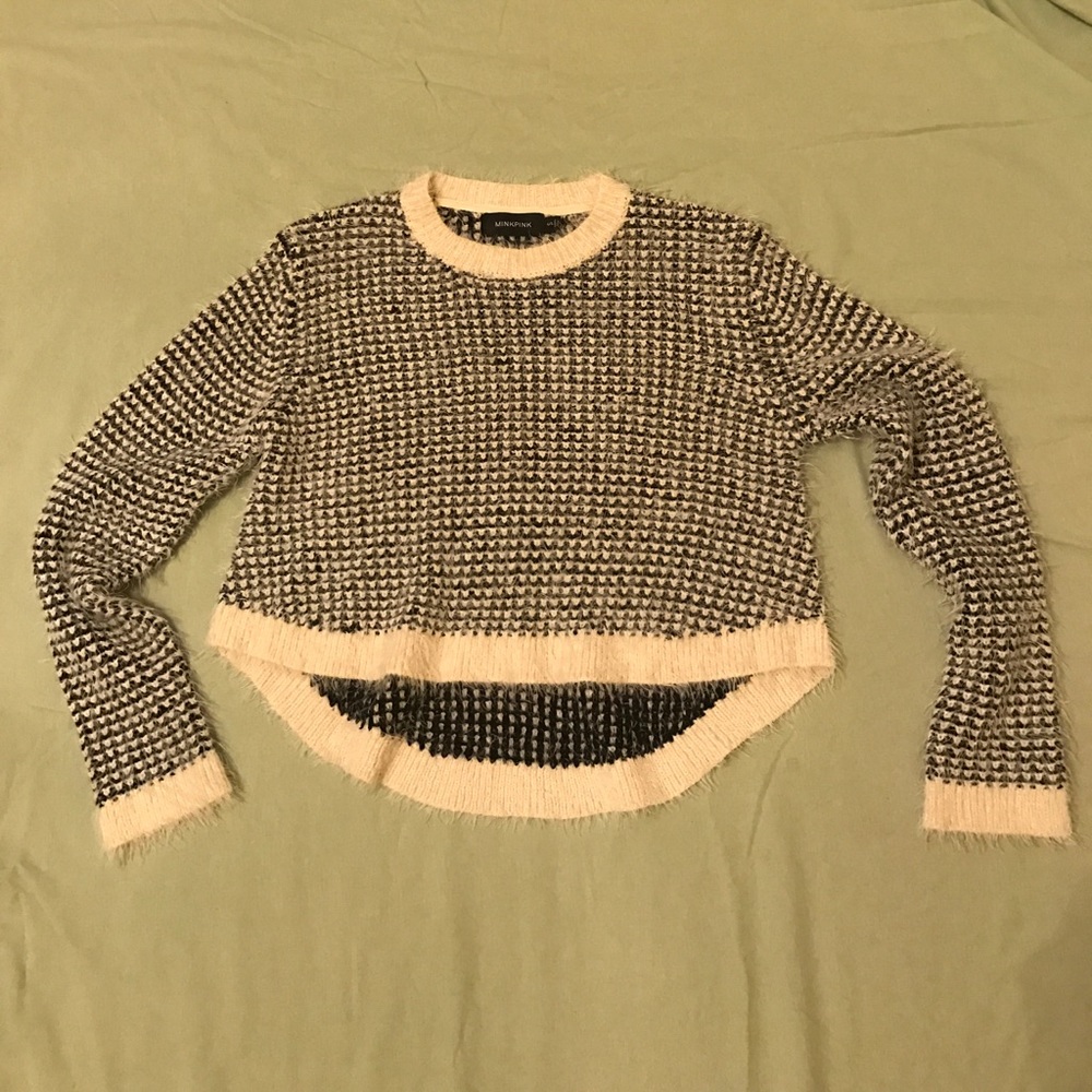 Cropped Fuzzy Sweater