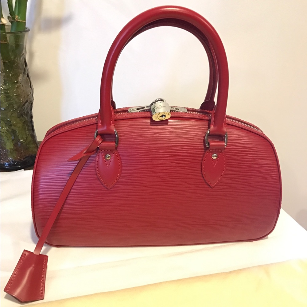 💟 Authentic Louis Vuitton Jasmin NM EPI Carmin