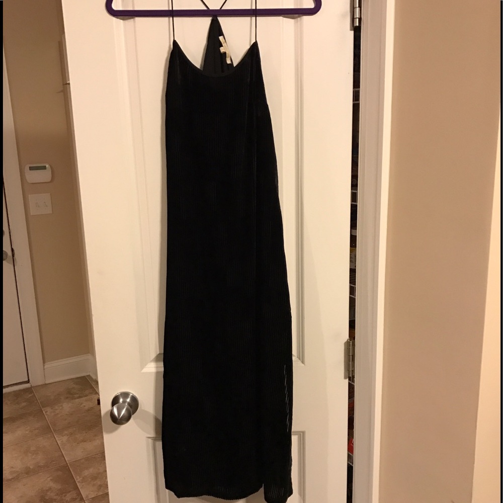Velvet midi dress from urban outfitters