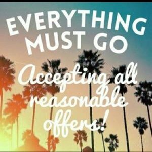 Accepting reasonable offers!