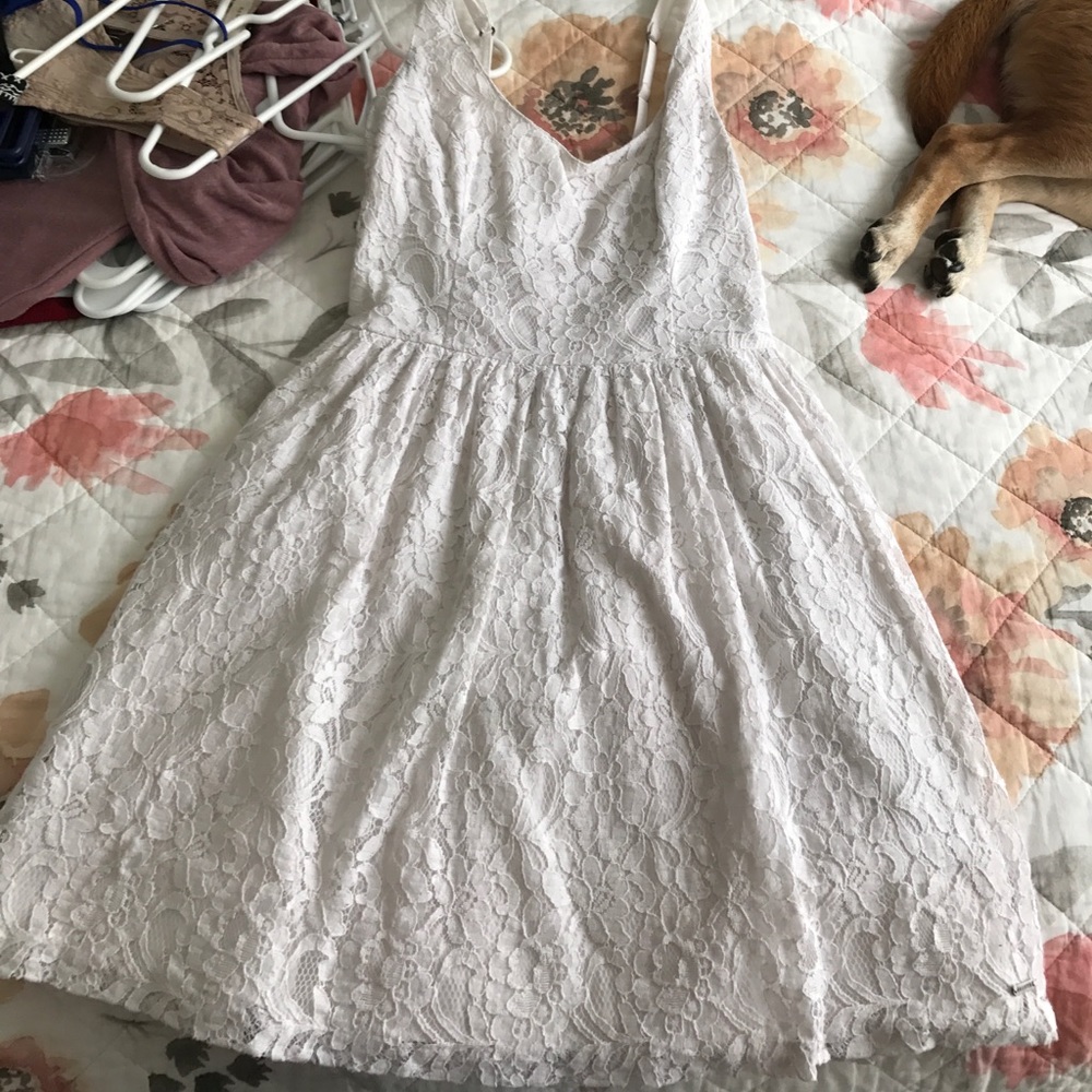White lace dress
