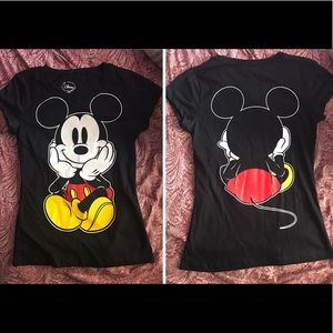NWOT Disney Mickey Mouse Front Back T shirt Small