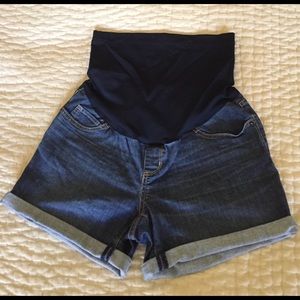 Liz Lange Denim Maternity Shorts