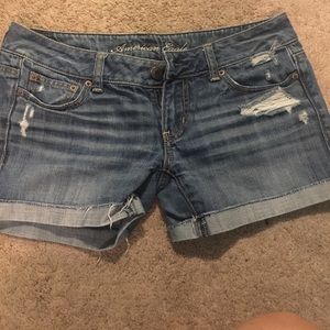Distressed American eagle shorts