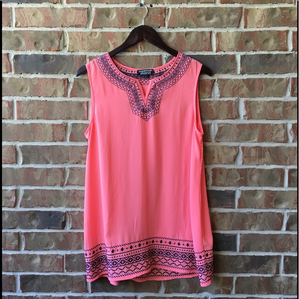 Papermoon Sleeveless Embroidered Tunic
