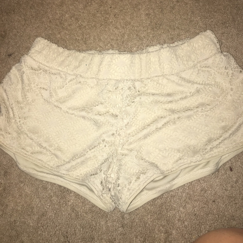 Cream colored shorts