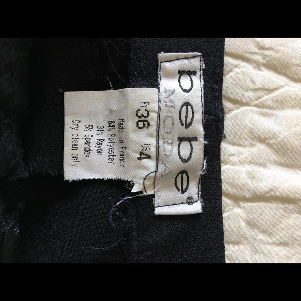 BEBE black pants - Picture 3 of 4