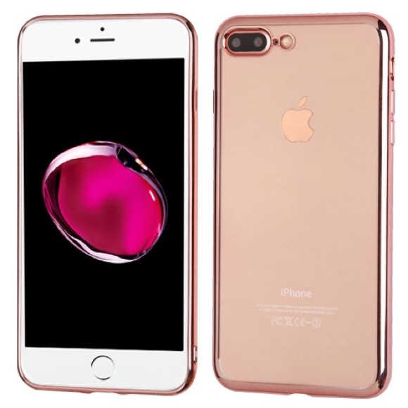 iPhone 7/7 Plus clear case/ rose gold - Picture 3 of 4