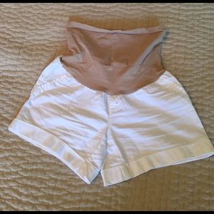 Motherhood Maternity White Shorts