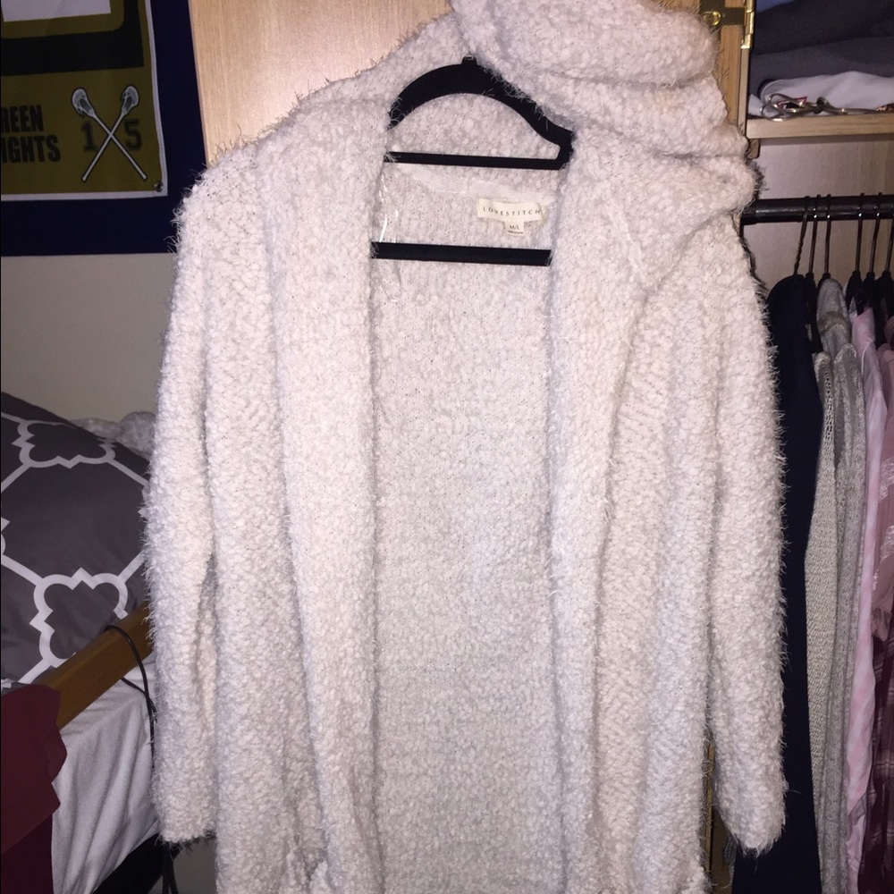 Fluffy long sweater