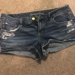 Distressed American eagle shorts