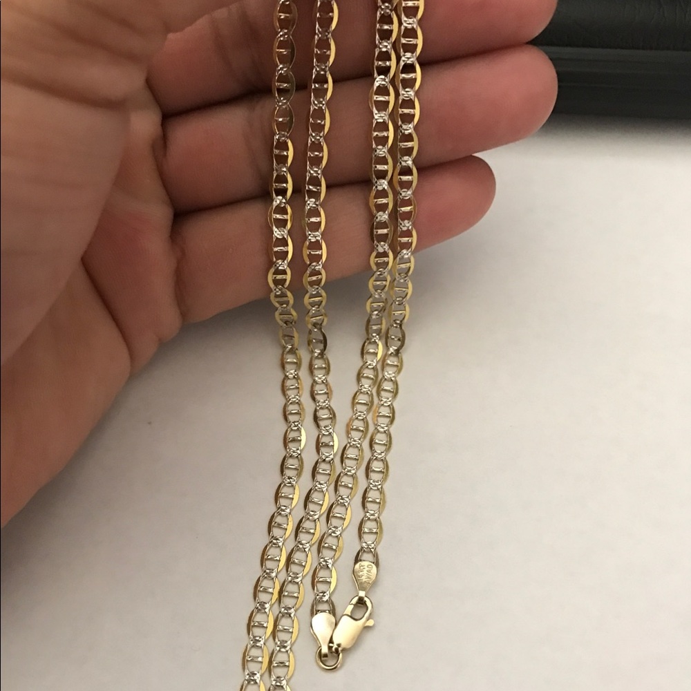 14k REAL GOLD!! Diamond Cut