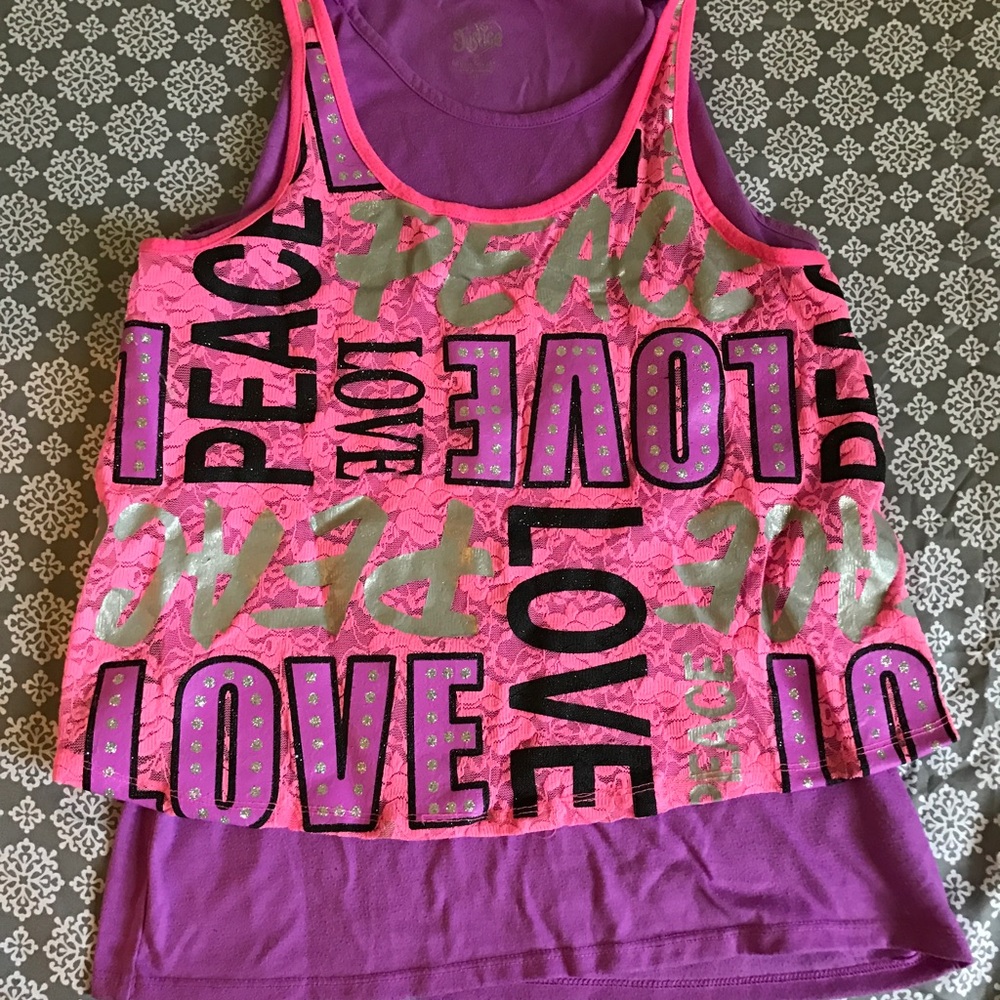 Love double tank top
