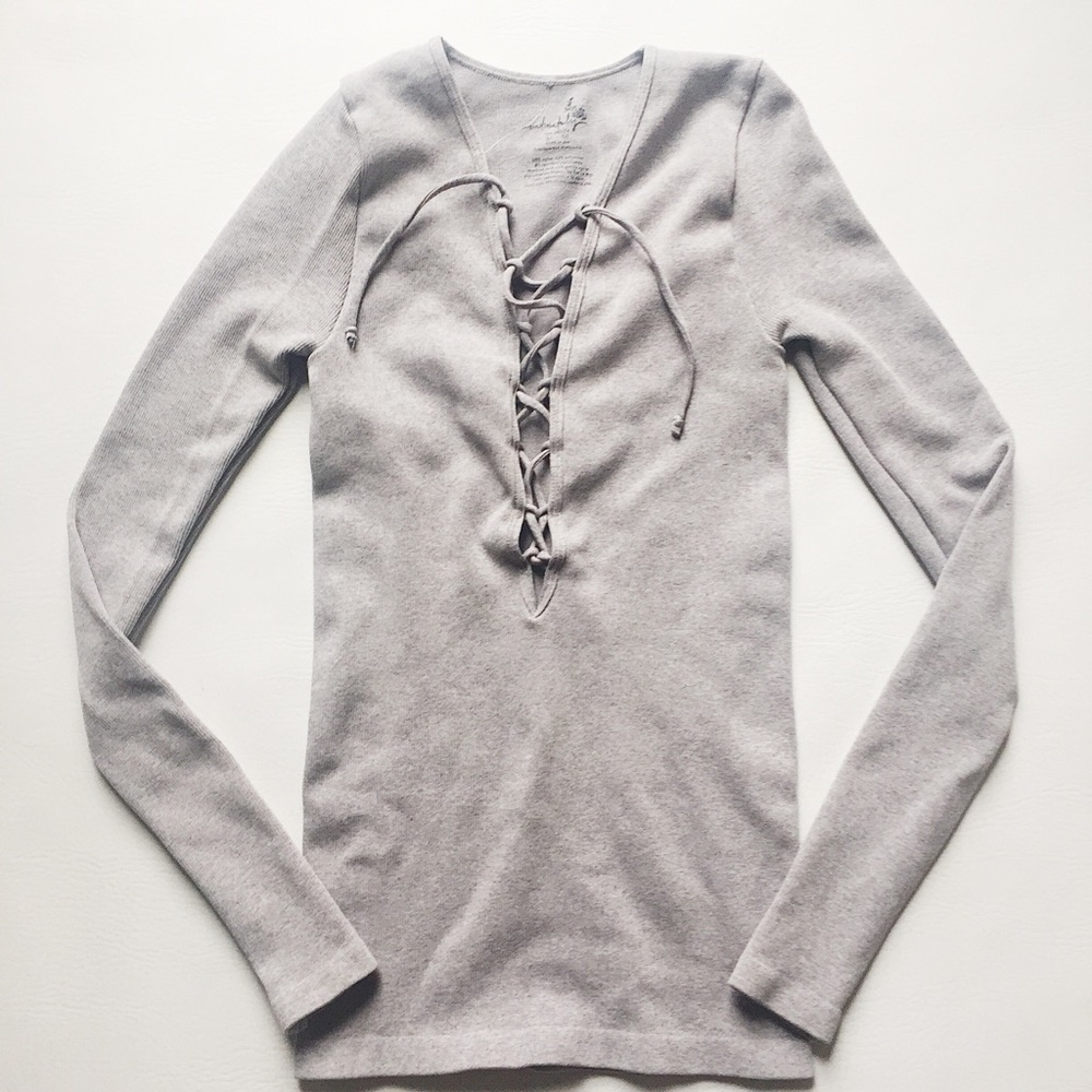 Free People Lace Up Layering Top - Picture 3 of 5