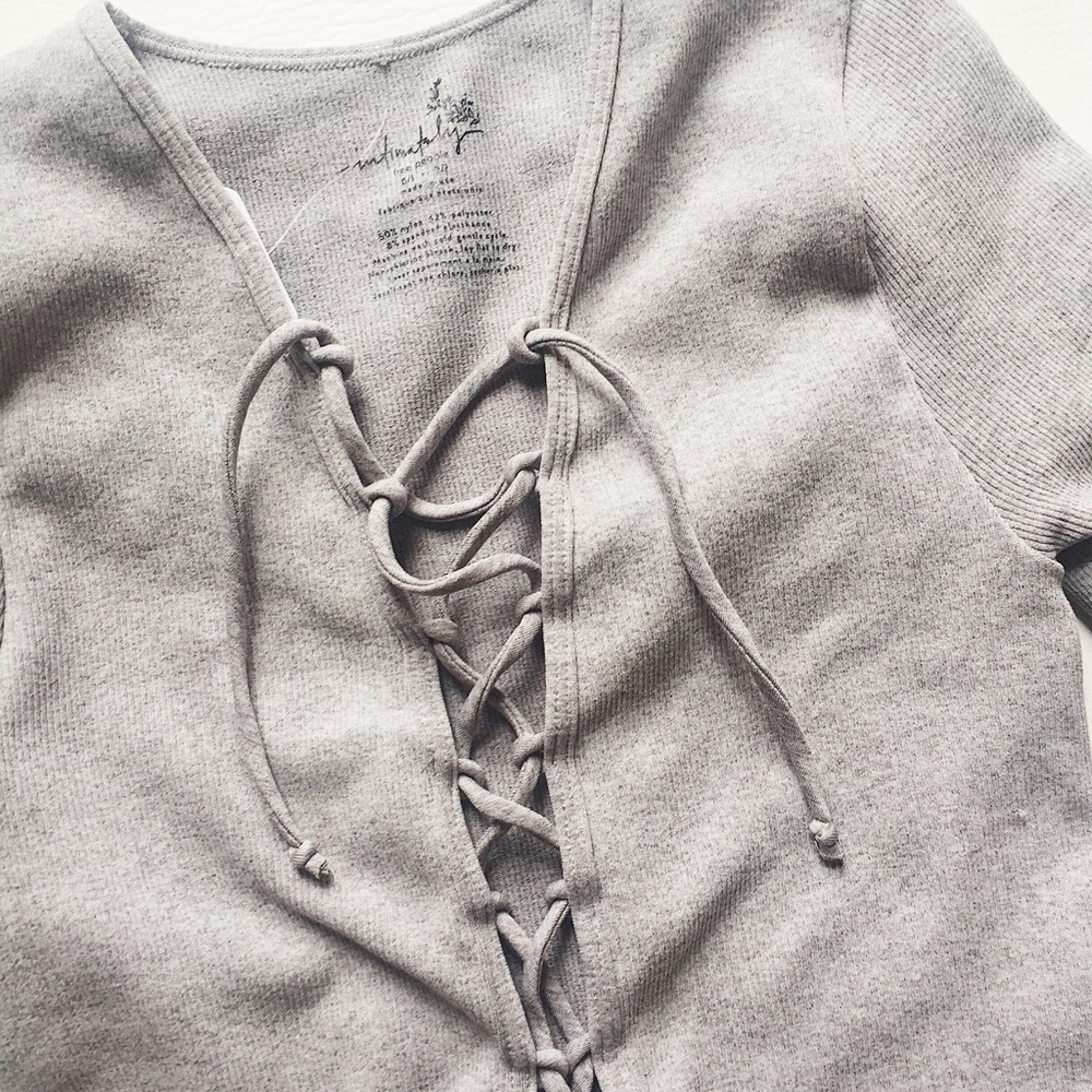 Free People Lace Up Layering Top - Picture 4 of 5