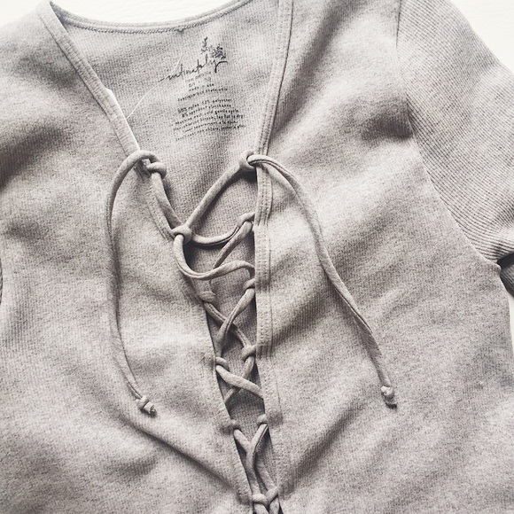 Free People Lace Up Layering Top - Picture 4 of 5