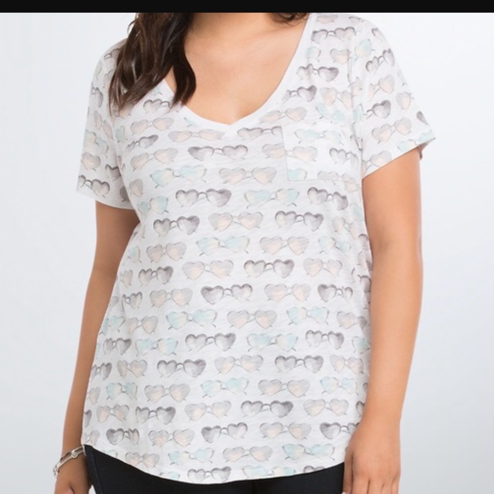 Torrid Sunglasses V Neck t-shirt