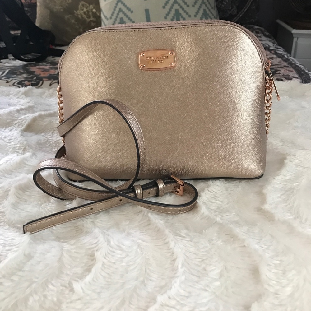Rose gold Michael Kors Satchel
