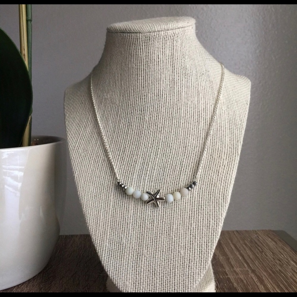 • Amazonite Starfish Necklace •