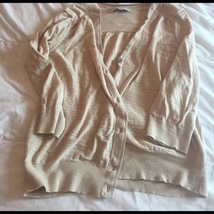 LOFT Sweaters - super cute tan LOFT cardigan size XL LOFT Sweaters - super cute tan LOFT cardigan size XL
