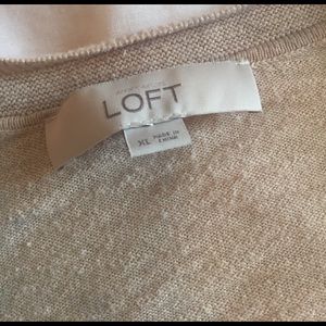 LOFT Sweaters - super cute tan LOFT cardigan size XL LOFT Sweaters - super cute tan LOFT cardigan size XL