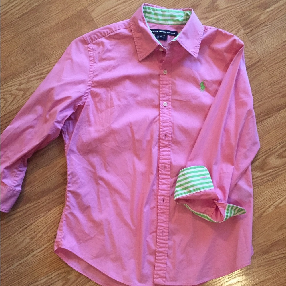 Ralph Lauren Sport 3/4 sleeve button up