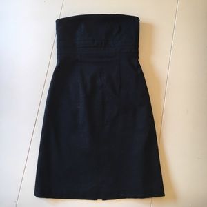 BANANA REPUBLIC Strapless Black Dress, size 6P