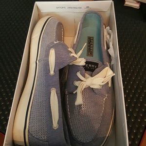 Blue Jersey Seq. Sperry's