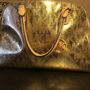AUTHENTIC Gold Michael Kors Purse