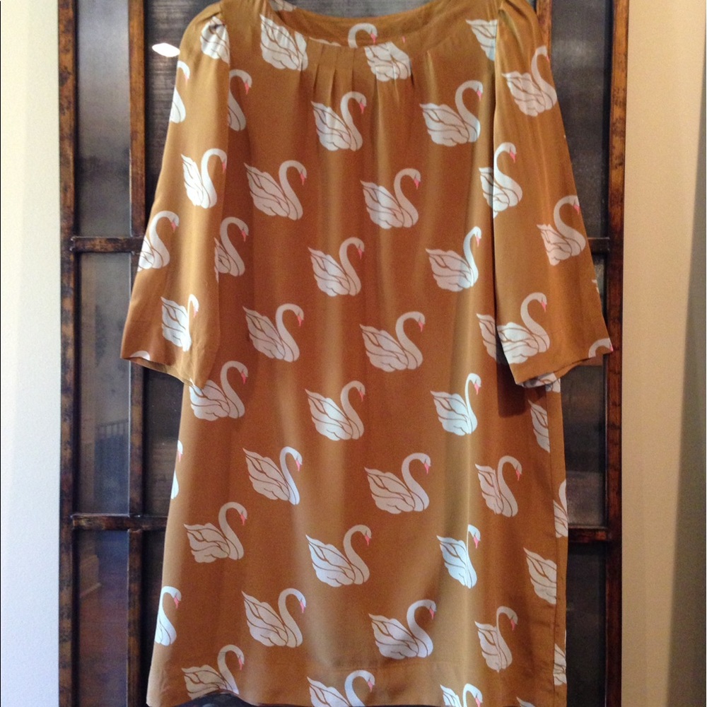 Fossil 100% Silk Dress LARGE