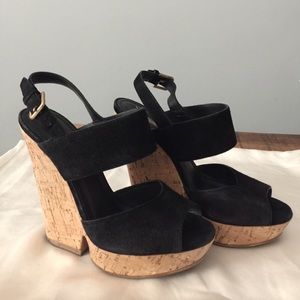 Yves Saint Laurent Cork Wedge Platform