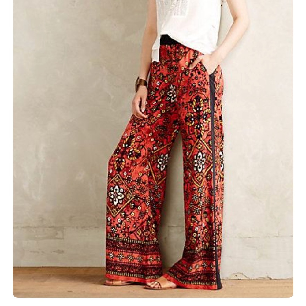 Anthropologie | wide leg palazzo pants