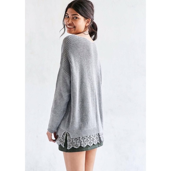 NWT Urban Outfitters Lace Trim Sweater - Picture 2 of 2