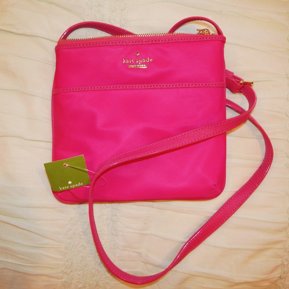 Authentic Hot Pink Kate Spade Crossbody Purse