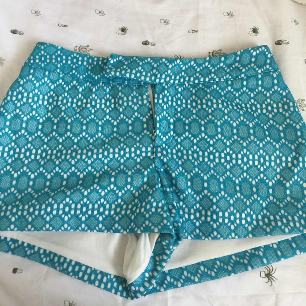 Teal high waisted  boutique shorts