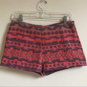 Embroidered Pattern Shorts