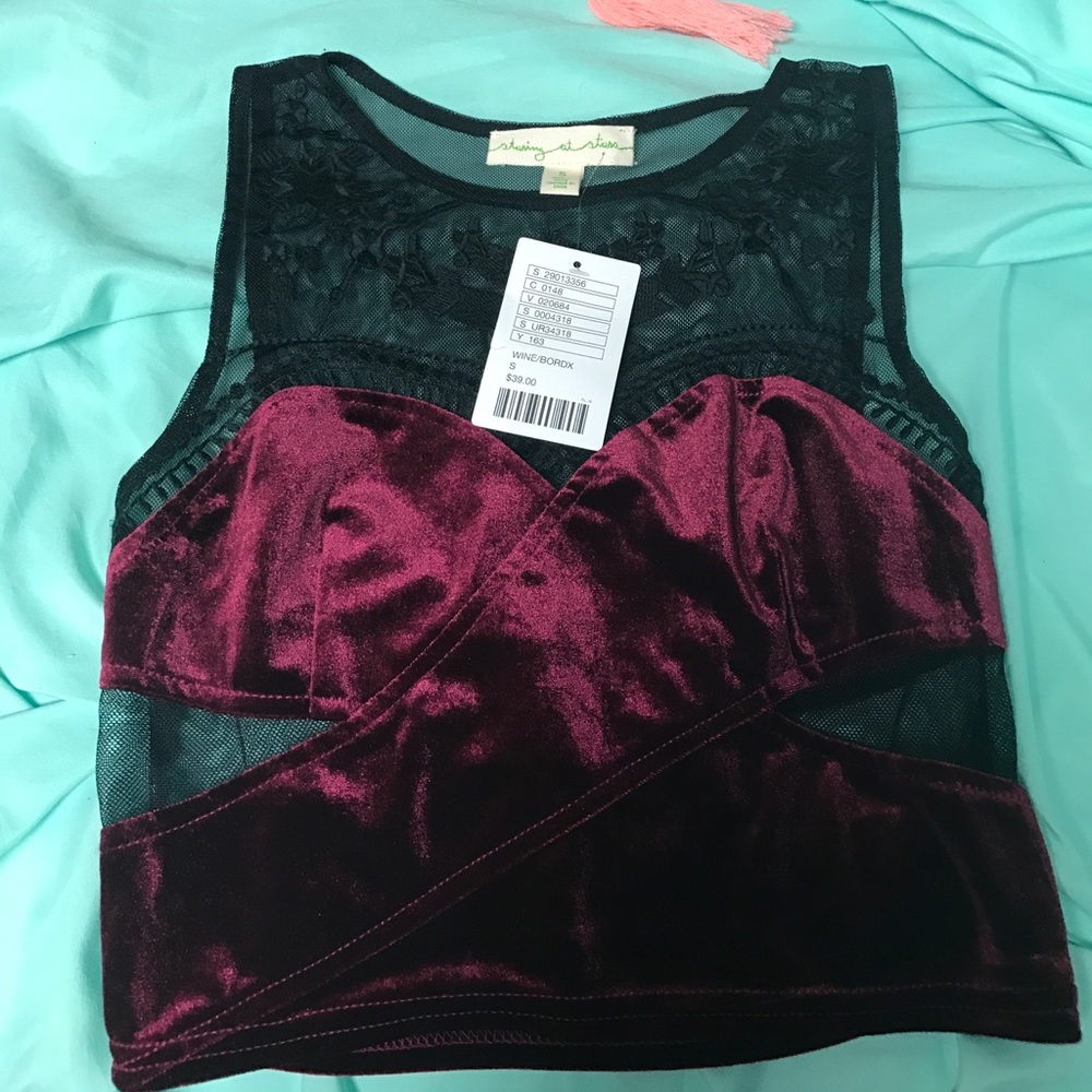 Velvet Mesh Tank