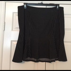 Black w/pin Stripe skater skirt