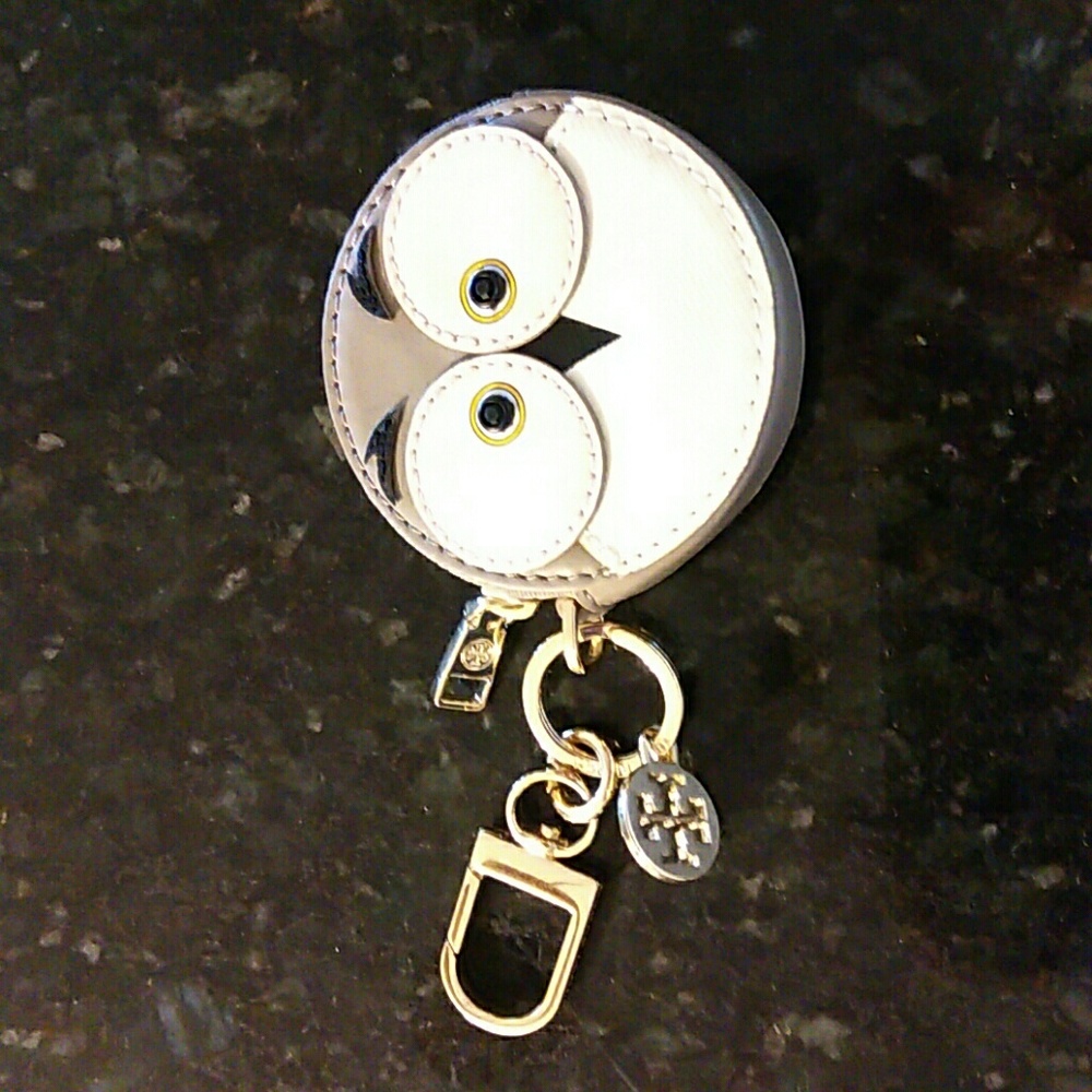 Tory Burch Owl wallet keychain never used
