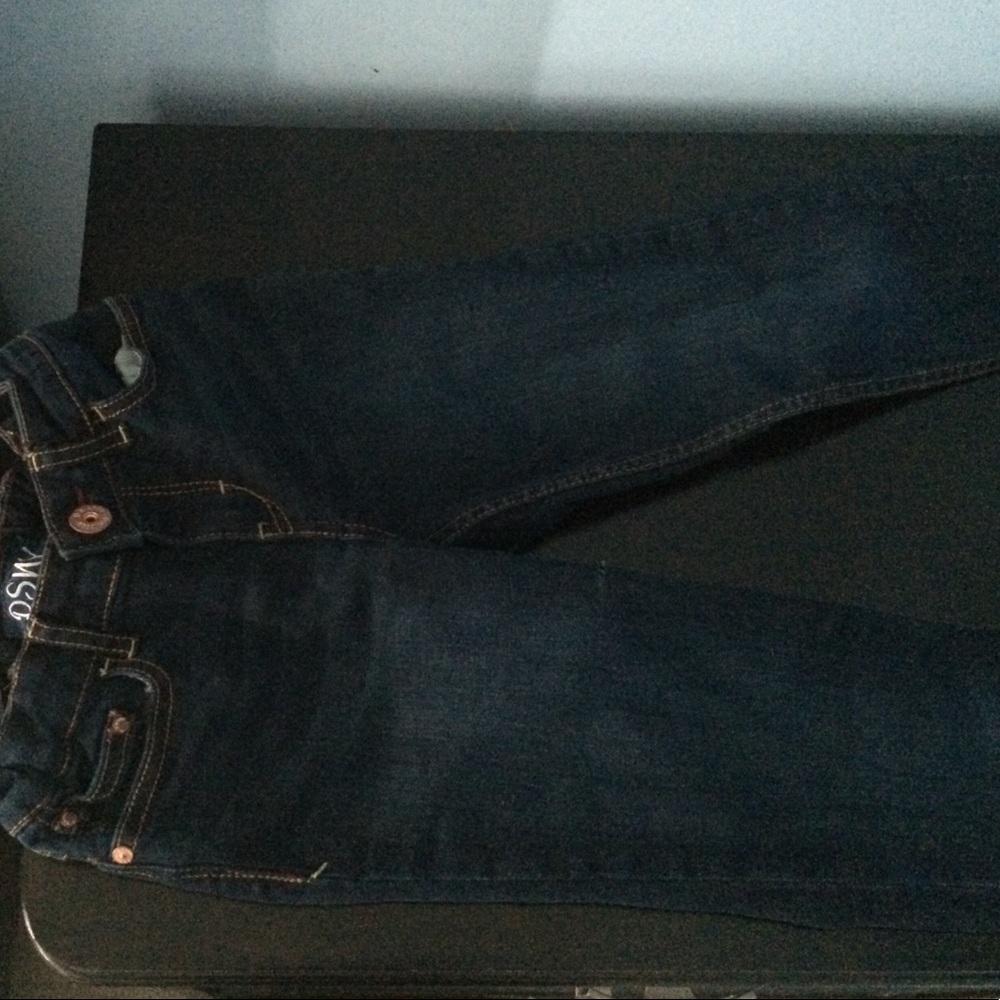 Dark blue jeans