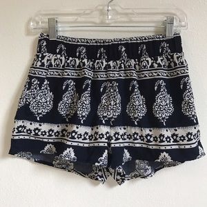 Paisley Print Shorts