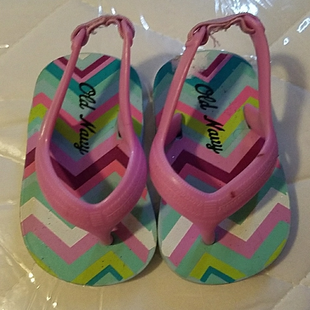Brand NEW baby flip flops with ankle strap