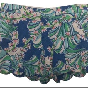 Lilly Pulitzer Buttercup Scallop-Hem Shorts