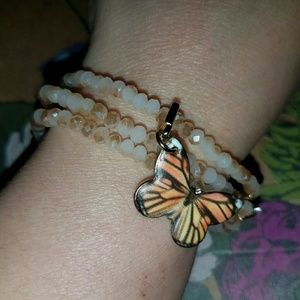 Beautiful Sparkling Butterfly Bracelet