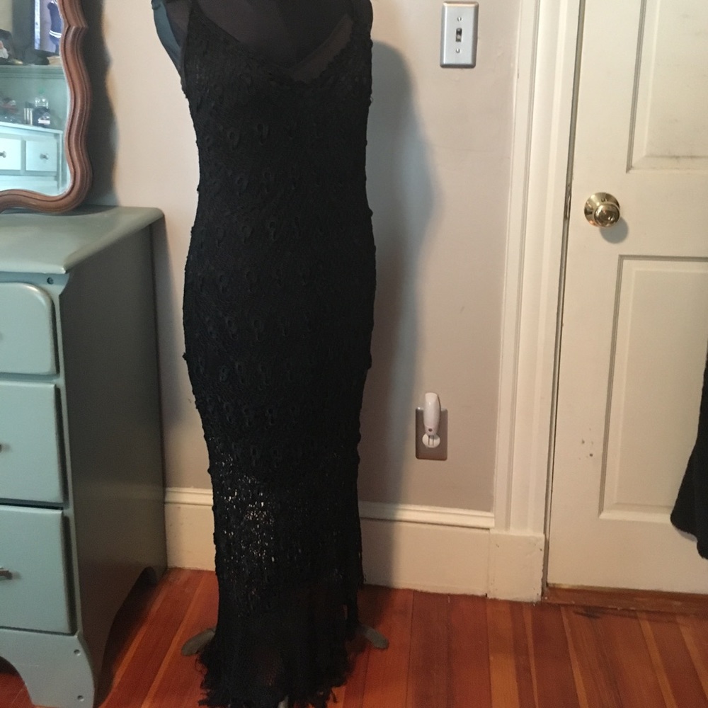 Black lace dress