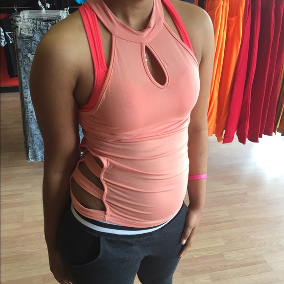 Peach Sleeveless Top - Picture 1 of 4