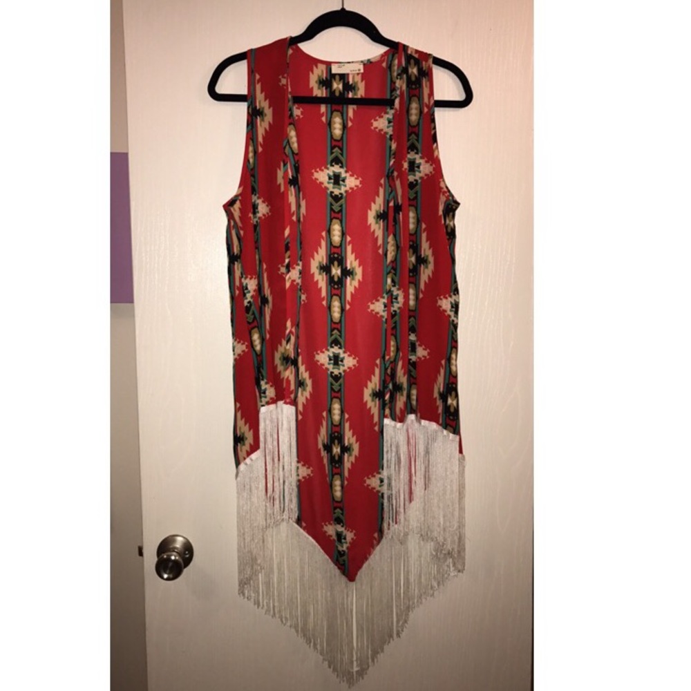 Aztec cardigan
size S 
never worn 
$18