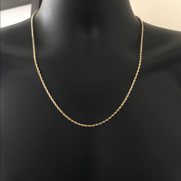 14k REAL SOLID GOLD!! Rope Chain - Picture 4 of 7