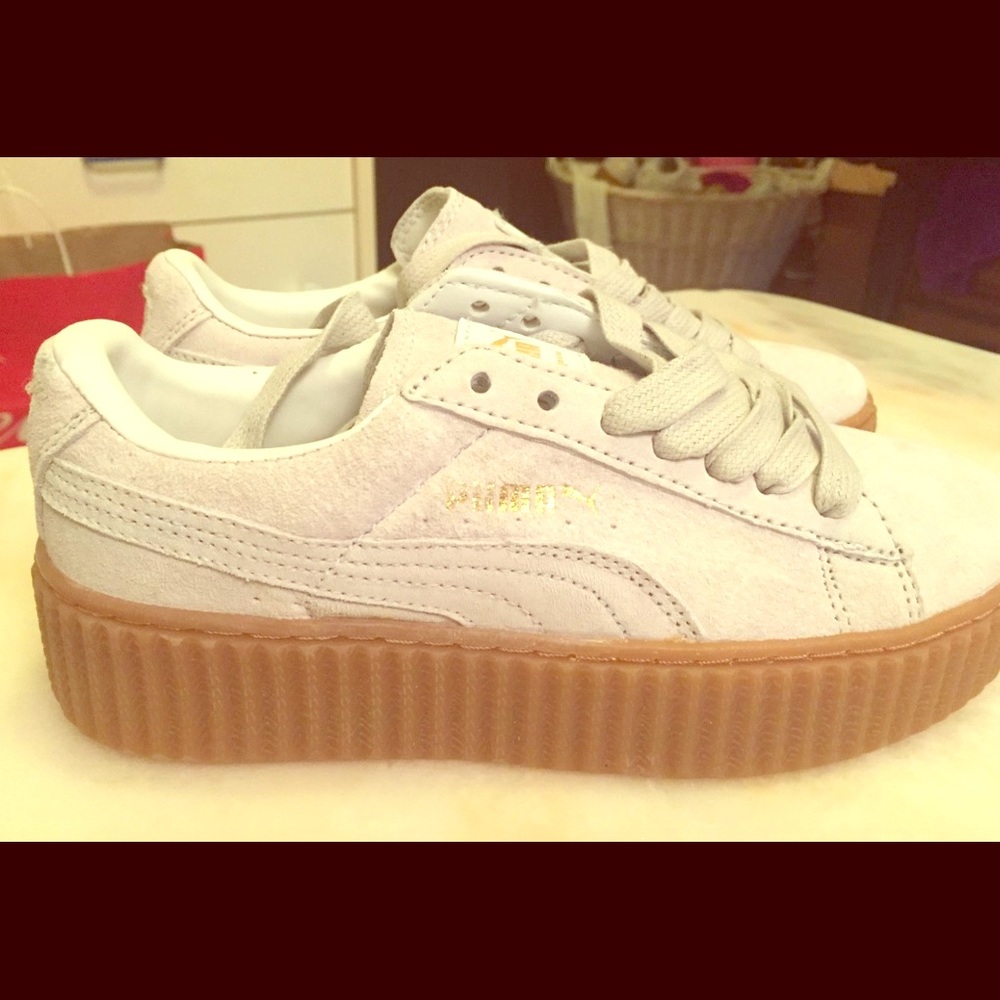 Authentic Fenty x Puma Creepers White Gum Size 7