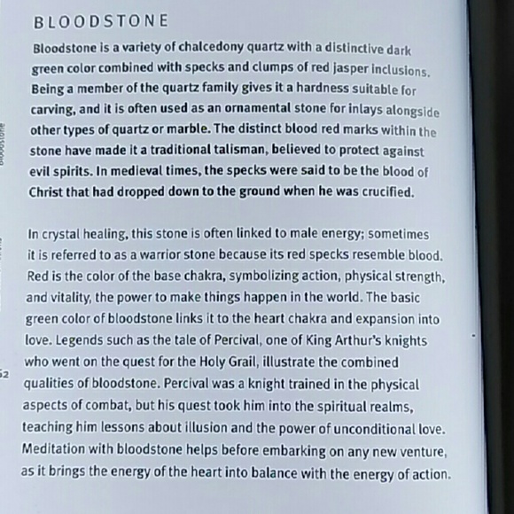 Holistic properties of Bloodstone - Picture 2 of 3